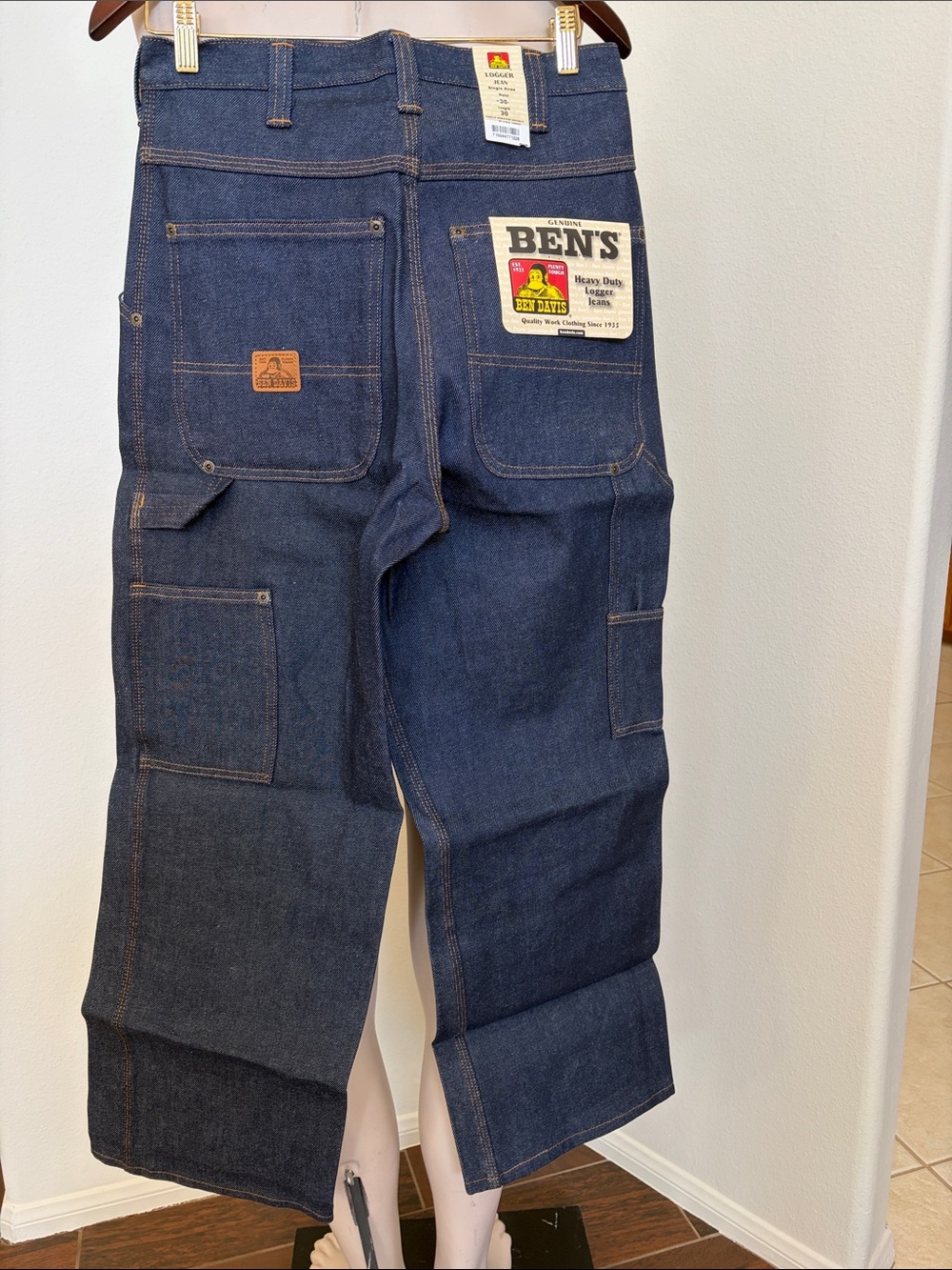 Ben Davis Men’s Jeans Pants Dark Blue Denim